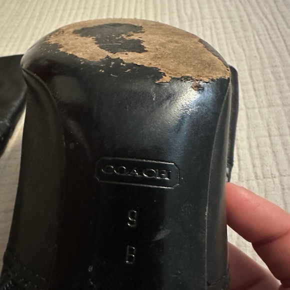 Coach Black Heeled Boots - Picture 4 of 4